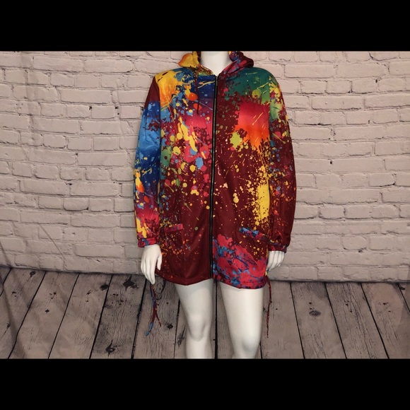 Jackets & Coats Paint Splattered Jacket Poshmark